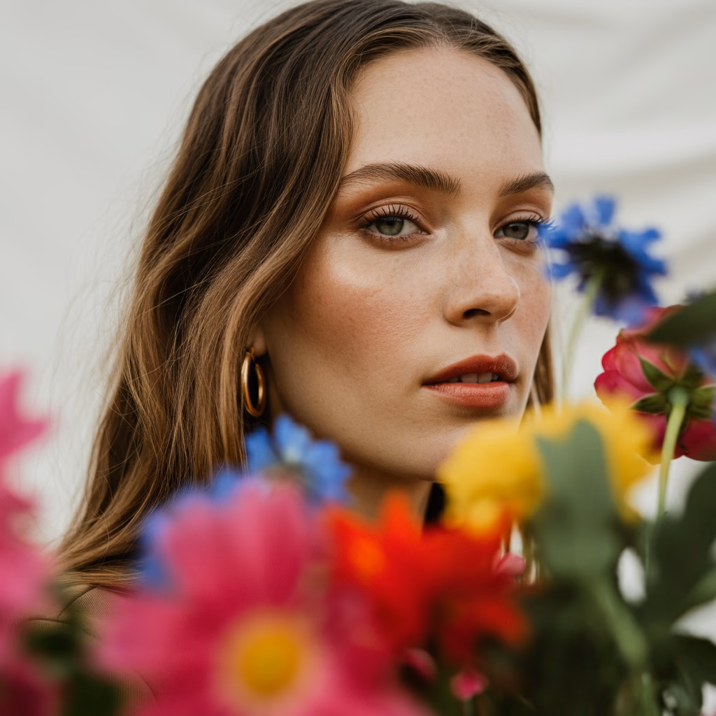 Woman Flowers